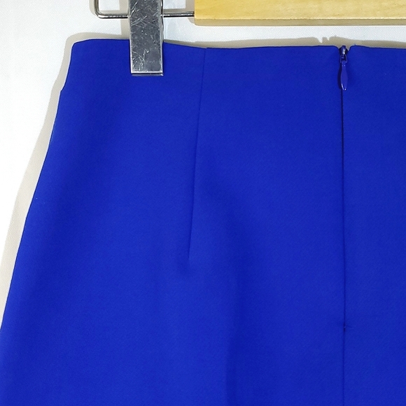 Zara Basic Collection Cobalt Blue Faux Wrap Mini Skirt - Size XSmall - Picture 7 of 11
